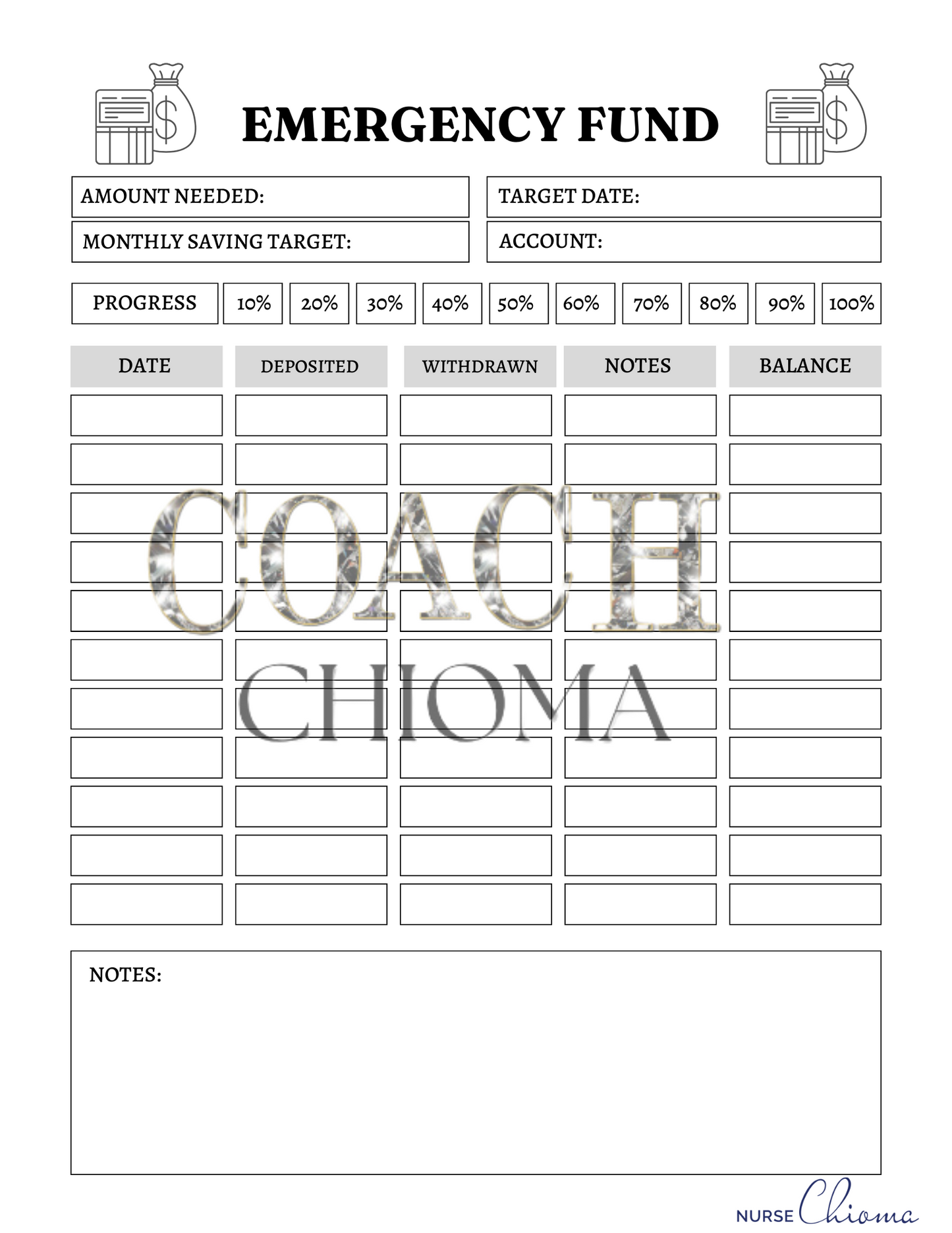 Budget Tracker Planner