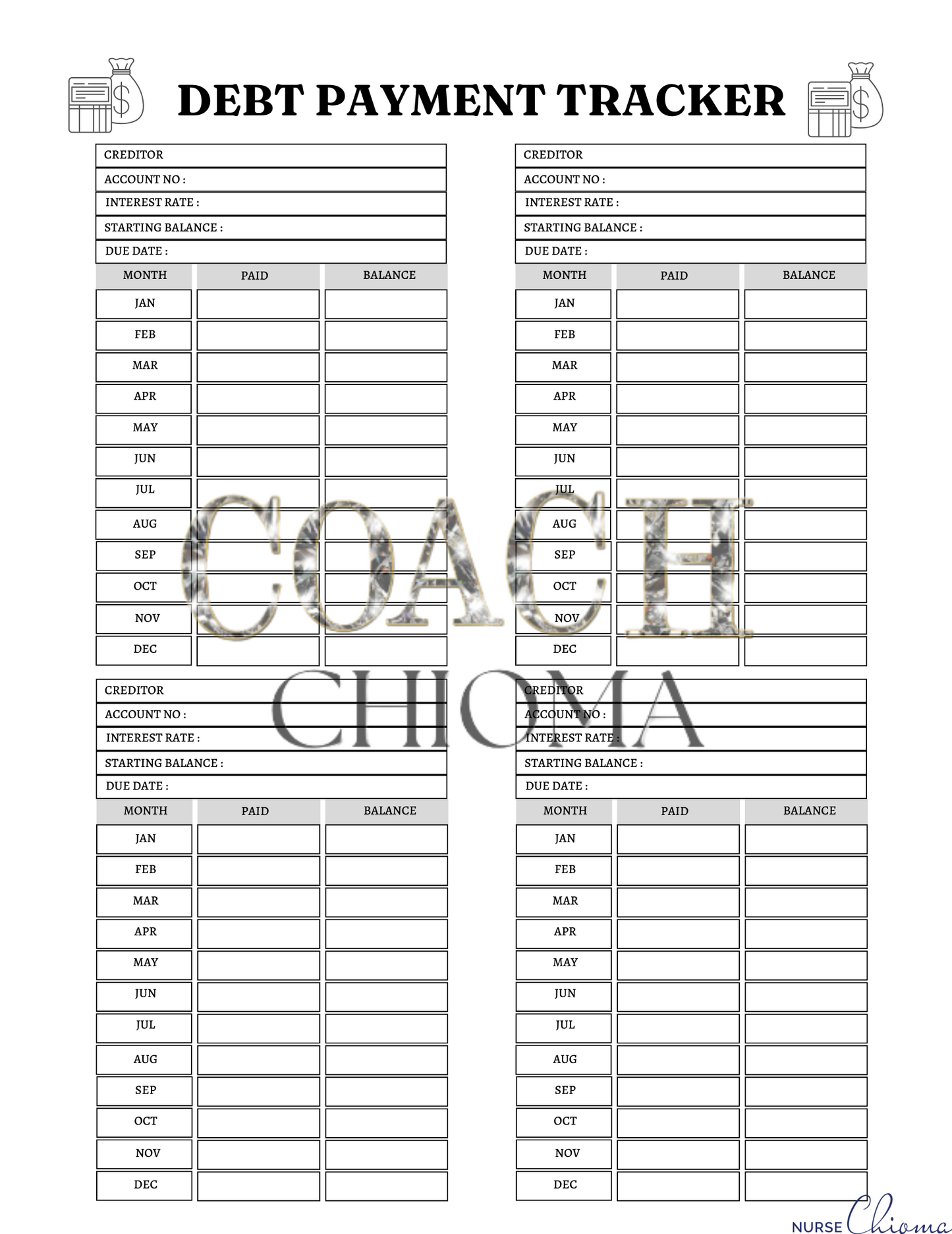 Budget Tracker Planner