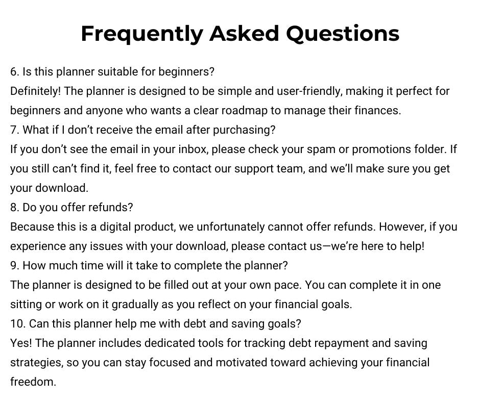 Budget Tracker Planner