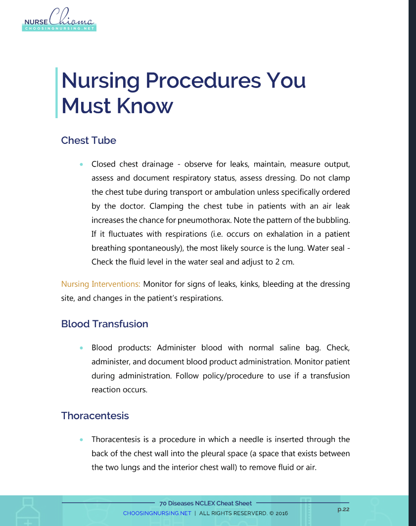 70 Diseases & Conditions NCLEX® Cheat Sheet Book + 100 Bonus Practice Questions- Black and White Interior