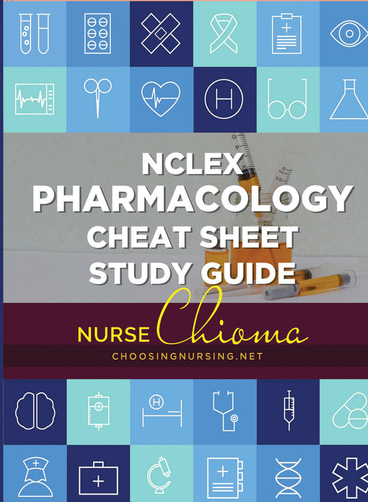 NCLEX Pharmacology Cheat Sheet (Physical Book)