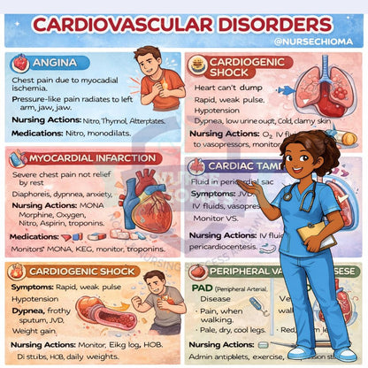 Nursing Systems & Lab Values Infographic Pack (Cardiac, Respiratory & Lab Values)