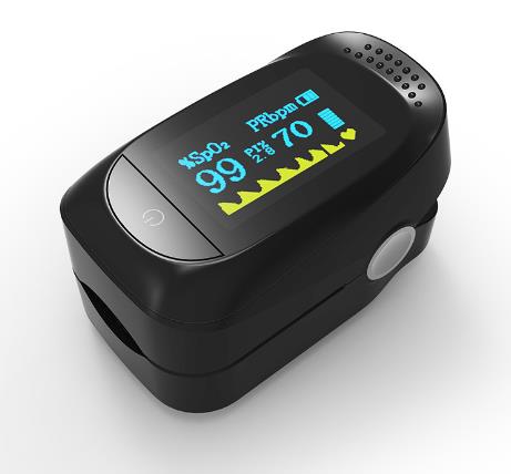 Portable Blood Oxygen Monitor Finger Pulse Oximeter