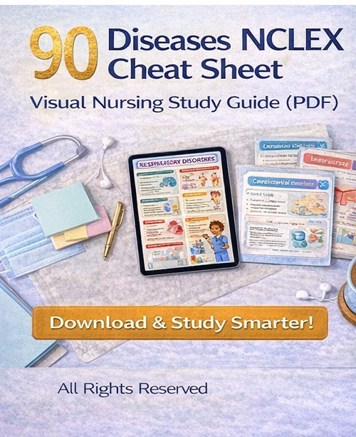 90 Diseases and Conditions NCLEX Cheat Sheet EBook