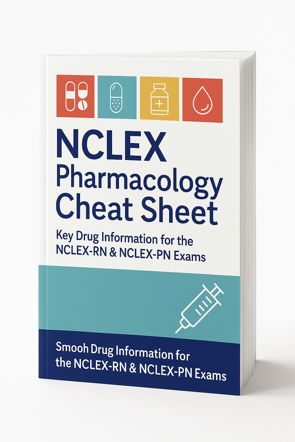 NCLEX Pharmacology Cheat Sheet (Physical Book) Color Edition