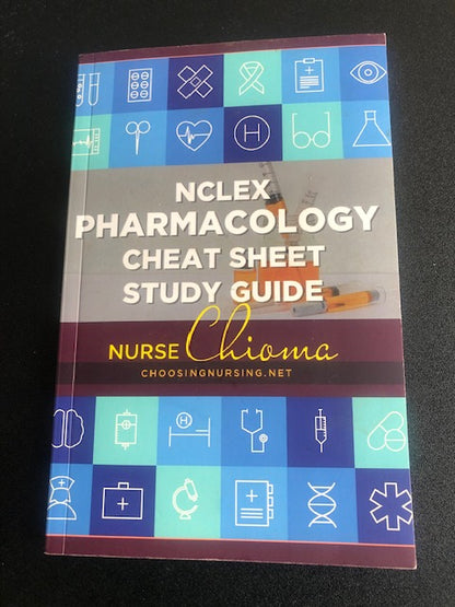 NCLEX Pharmacology Cheat Sheet (Physical Book) Color Edition