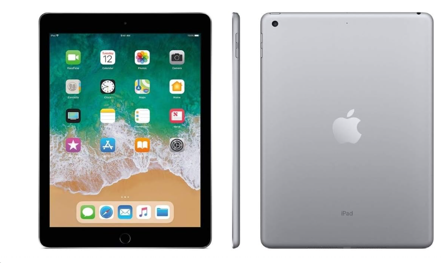 Apple iPad 9.7-inch Retina Display with WIFI, 32GB, Touch ID, 2017 Mode - Space Gray (Renewed)