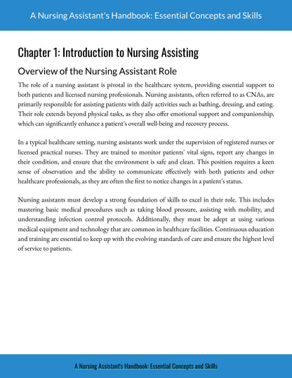 CNA Prep: A Nursing Assistant's Handbook: Essential Concepts and Skills