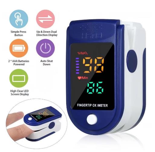 Portable Blood Oxygen Monitor Finger Pulse Oximeter