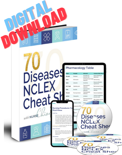 The 70 Diseases and Conditions Cheat Sheet & Audio Bundle- Digital Download